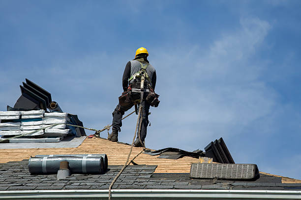 Professional Roof Replacement technician working in Eudora, KS